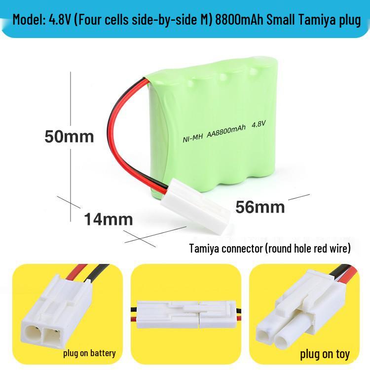 Ni-MH AA Rechargeable Battery Pack for Remote Control Cars: 3.6V To 12V
