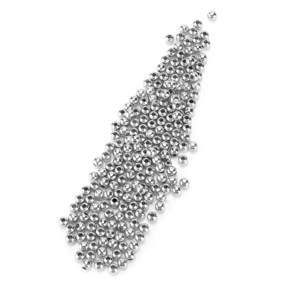 200pcs Smooth Round Seed Beads 4mm Size Spacer Beads Jewelry Tools Partition Beads  Necklace Making