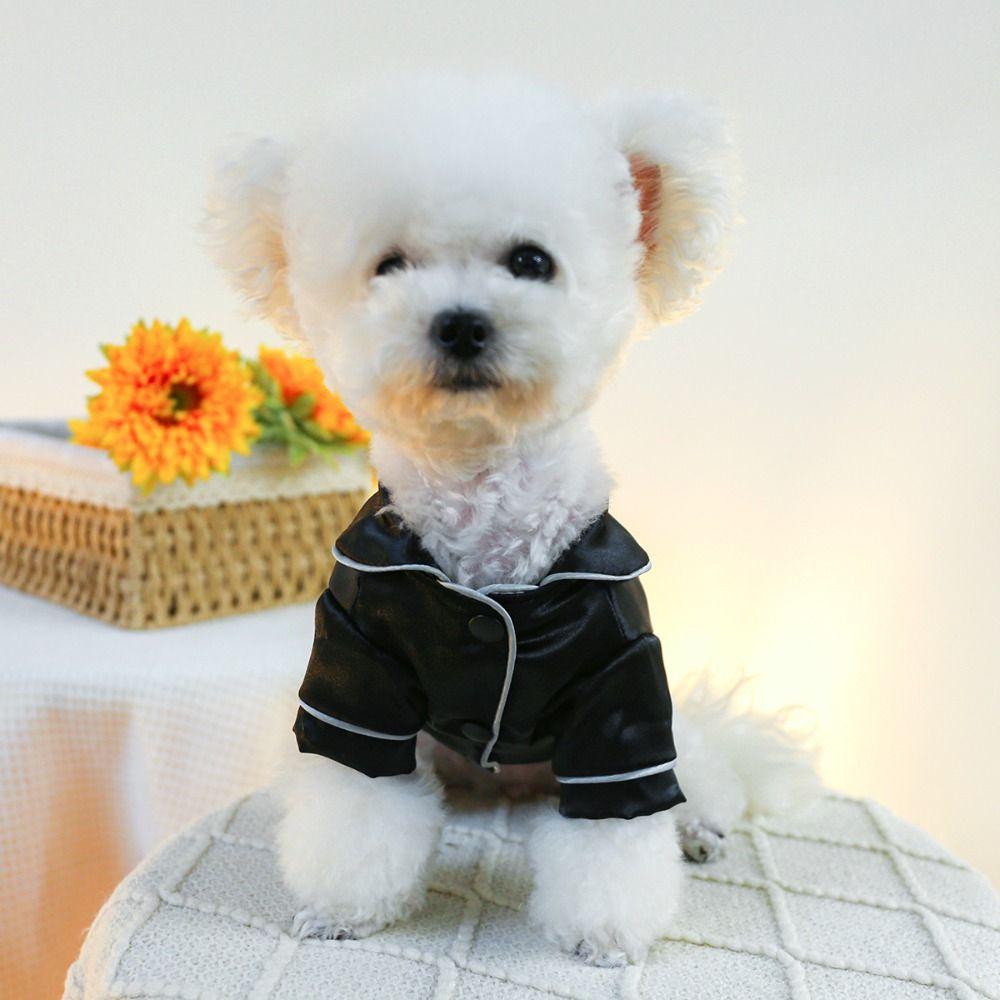 

Пальто Домашняя Собака Шелковая Пижама Дружелюбная к коже Одежда для питомцев Одежда для бульдога Собачья рубашка Маленькие Средние Собаки M синий