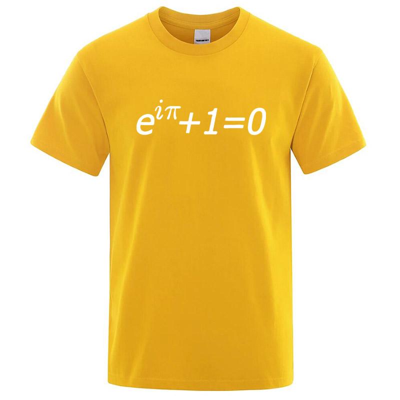 Mens High Quality Tshirt 100 Cotton Funny Mathematical Design Print Summer Casual Loose for Men TShirt Male Hip Hop Tops
