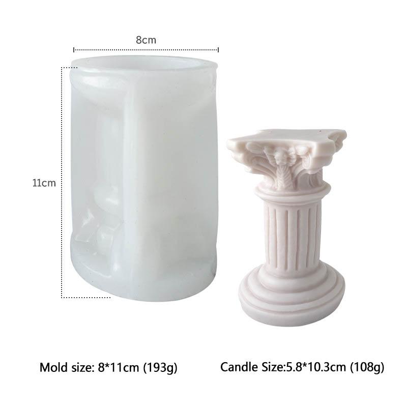 DIY Klassische Römische Säule Silikon Kerzenform 3D Statue der Venus Körper Aromatherapie Seife Gips Epoxidharz Form für Geschenke Dekor