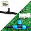 1/4" Hose Water Tube Connector Tee End Plug Blue Joint 6mm Nozzle Coupling Garden Micro-Irrigation Adapter Watering Pipe Fitting