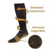 Sport Stockings Shaping Running Anti-Fatigue Leg Calf Foot Graduated Support Varicose Copper Compression Socks Men Women S-Xxl