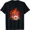 I Destroy Silence Drum Sticks Drummer Percussion Lover Retro T-Shirt