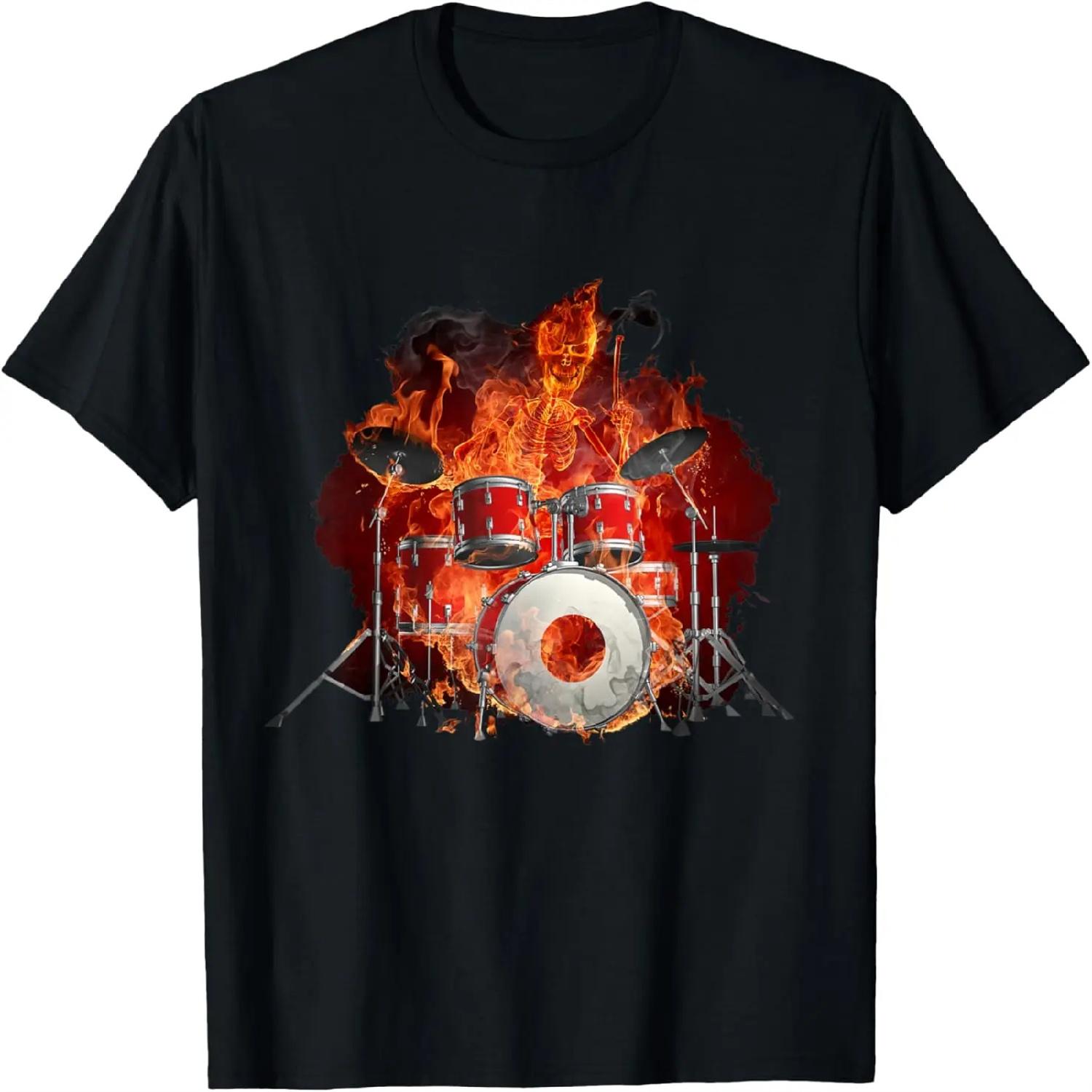 

I Destroy Silence Drum Sticks Drummer Percussion Lover Retro T-Shirt S різнокольоровий