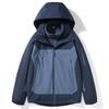 Mens 3-in-1 Waterproof Windproof Hiking Jacket With Removable Fleece Liner Winter Outdoor Activities