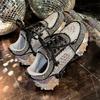 Fashion Women's Sport Shoes Crystal Sneakers Casual Flats Platform Shoes Woman 2025 Designer Brand Hiking Running Shoes Mujer Sandalias