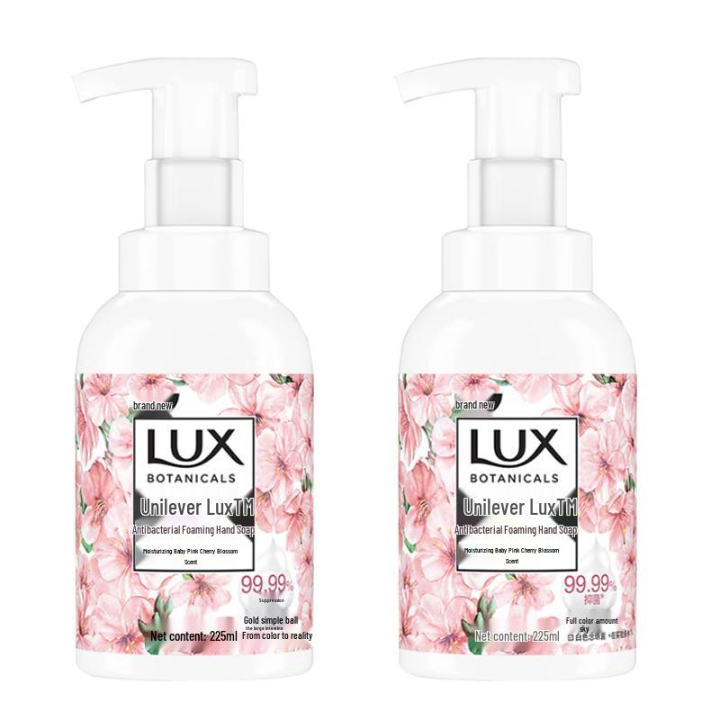 Lux Antibacterial Foaming Hand Wash - Pink Cherry Blossom (225ml x 2)