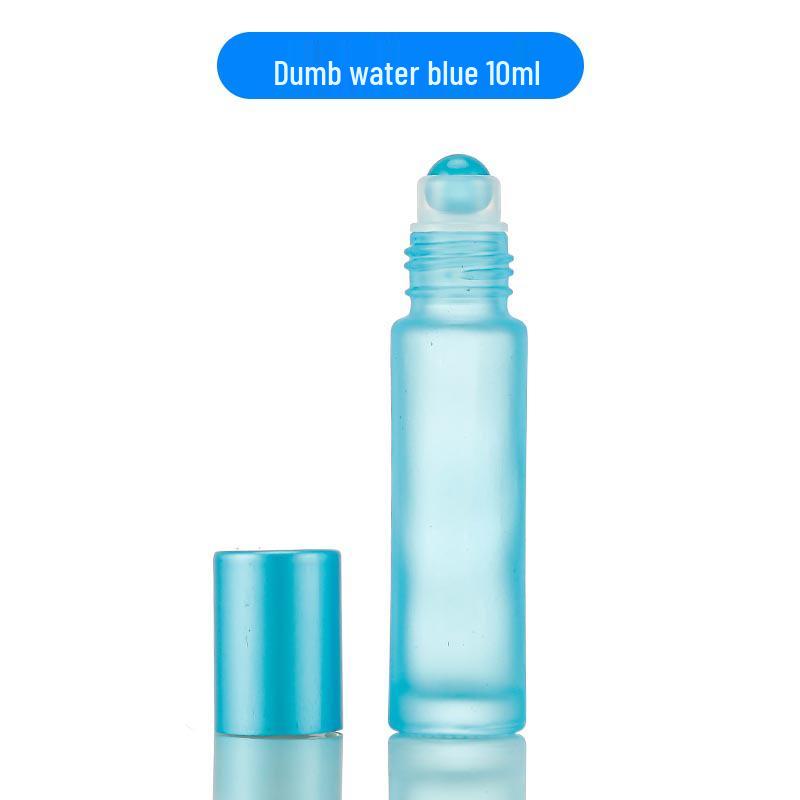 Matte Crystal White Glass Roll-on Essential Oil Bottle