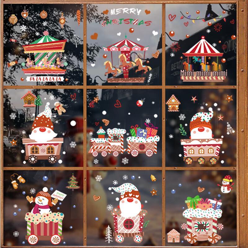 

Christmas Santa Window Clings