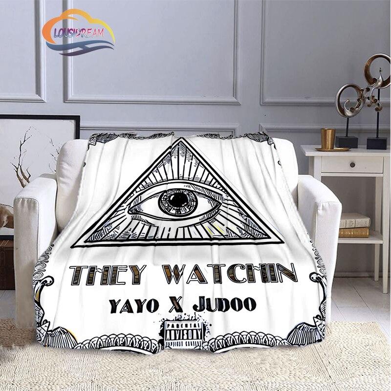 The Freemasons Blanket Freemasonry Series Flannel Cashmere Blanket Masonic Fluffy Blanket All Seeing Eye Printing Pattern Blanke