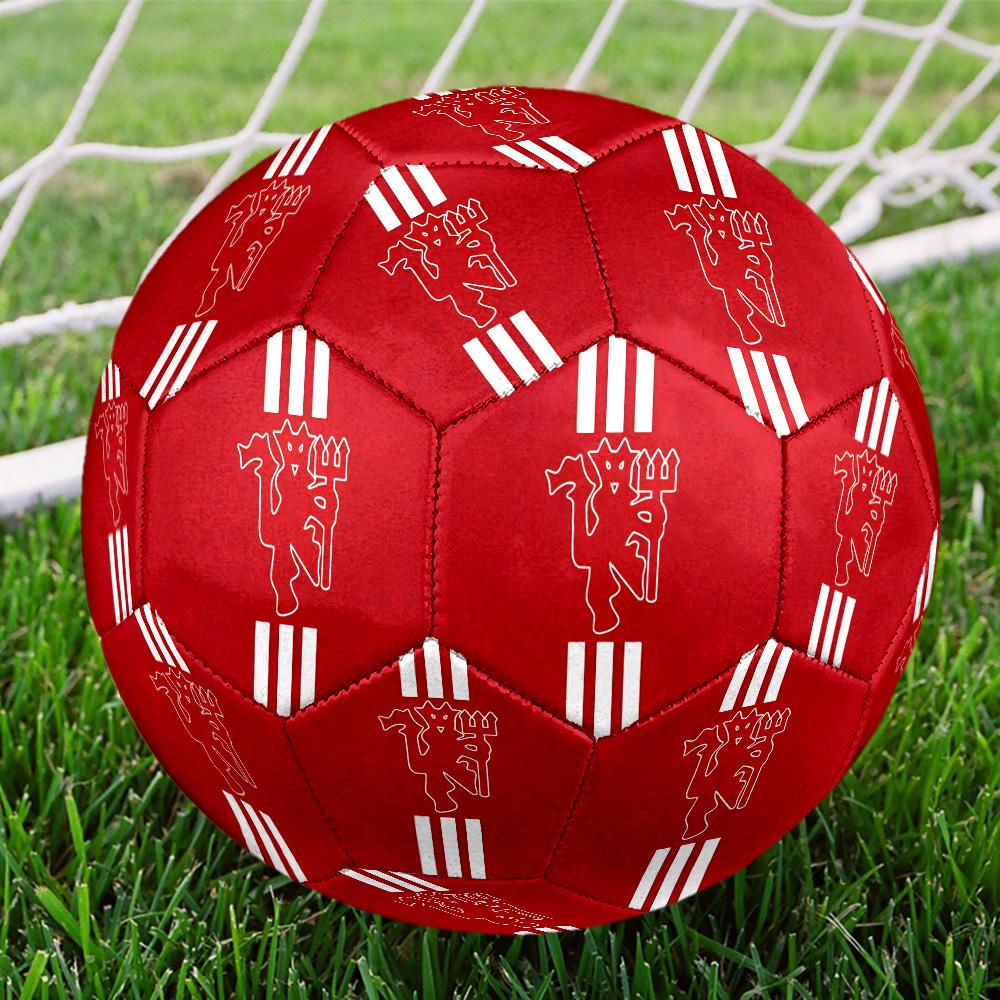 Manchester Crest Size 5 Soccer Football Machine Sewn Indoor/Outdoor Training and Matches for Football Accessories