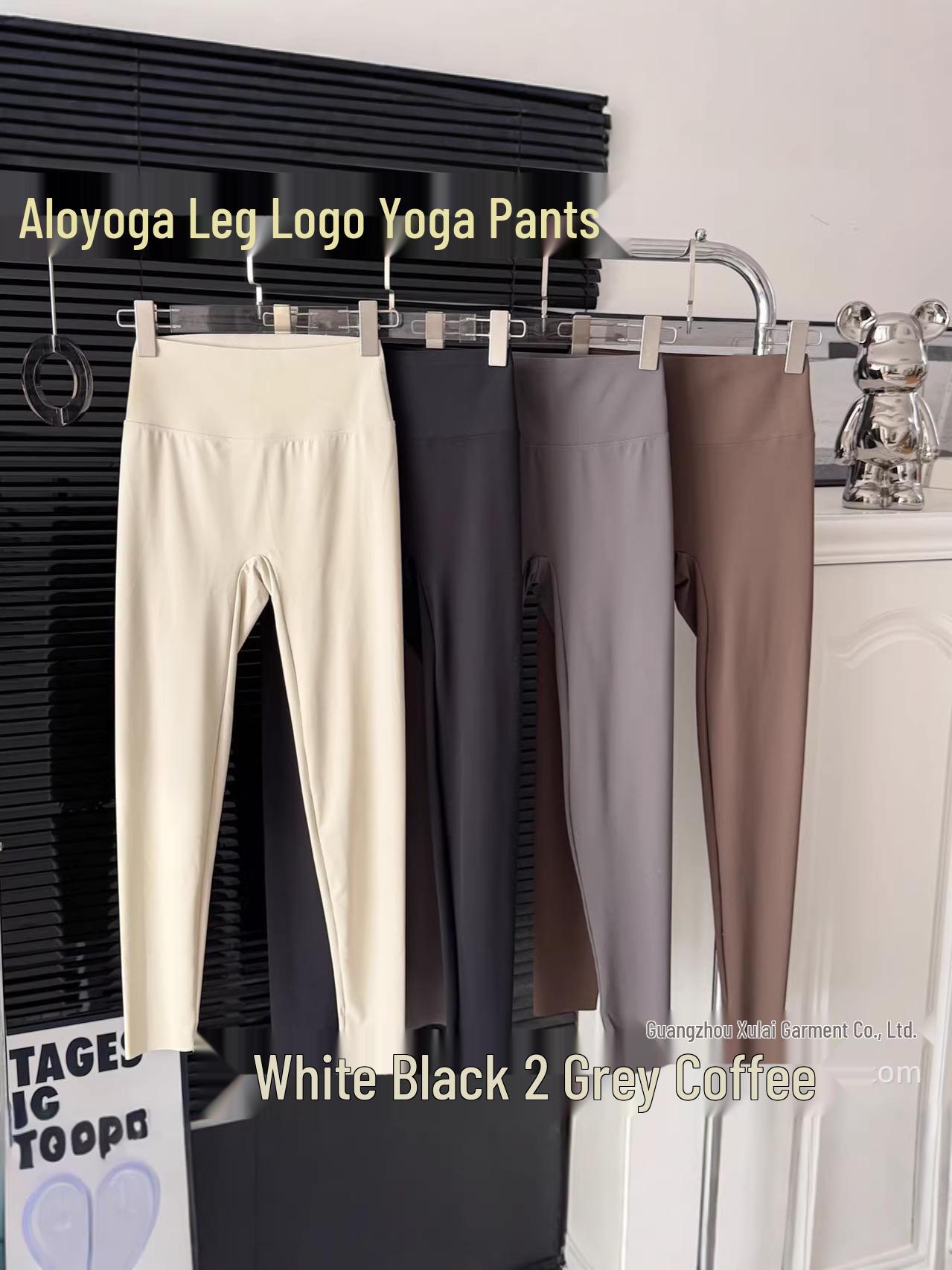 ALO New Arrival Solid Color Women s Yoga & Fitness Leggings - Spring/Summer Slimming Base Layer Shark Pants XL коричневый