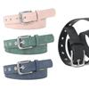 Women's Retro Literary Style Frosted Textured Pin Buckle Belt - Durable PU Leather