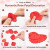 1000Pcs Artificial Fake Rose Petals Red Simulation Rose Petals Set for Wedding Party Romantic Decoration Mini Fake Rose Petals