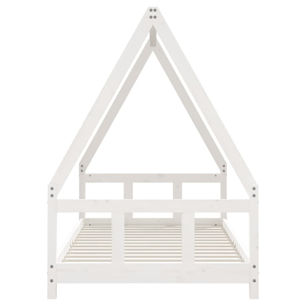 Children s Bed White 90x190 cm Solid Pine Wood