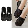 No Show Socks Women for Flats Invisible Hiddens Socks Lace Low Cut Liner Socks with Antis Slip Strips Cotton Bottom Socks