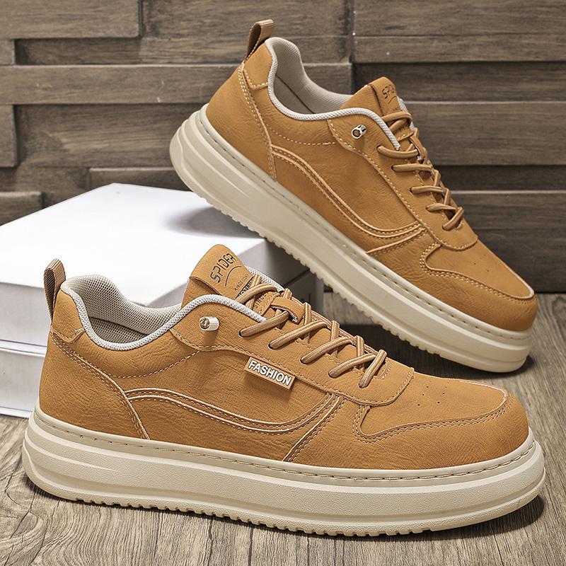 Men Comfortable Oxfords Shoe Men's Work Shoes Board Outdoor Driving Fla Genuine Leather Casual Shoes Cow Suede Wear-resisyant