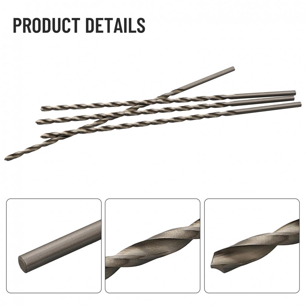 Premium 200mm Extra Long HSS Drill Bits Set for Accurate Metal Drilling