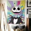 Jack Skellington'S Spooky Adventure Tapestry Background Cloth Wallmounted Wall Decoration Soft Background Wall Hanging Cloth