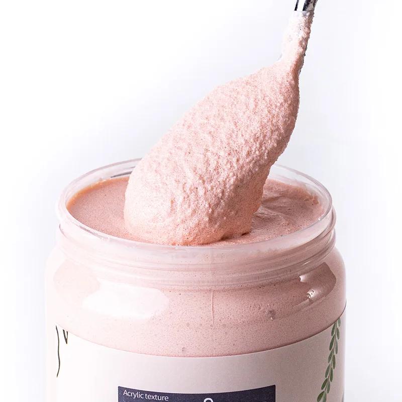 200ML Multicolor Quartz Sand Acrylic Pigment for Textured Painting Modeling Paste with Grainy Feeling for Painting Creation