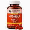 Carbamide Forte Natürliche Vitamin C-Ergänzungen Amla-Extrakt mit Zink für Immunität & Hautpflege | Vitamin C Tabletten - 120 Tabletten