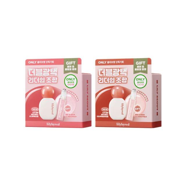 lilybyred Подарочный набор тинтов-блесков  Сахарная обертка  - 2 вида #01 Peach Syrup