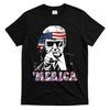 Merica Trump 4th Of July American Flag Festive T-Shirt Unisex