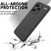 For Xiaomi Redmi Note 13 Pro+ 5G Liquid Silicone Phone Case with Strap Raised Edge