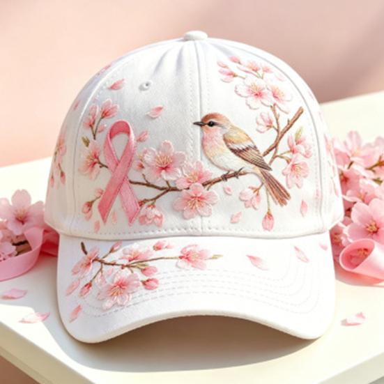 Bestickte Biene Baseballkappe mit Strass-Schleife, Muster aus Bienen und Schmetterlingen, Sonnenschutz mit gebogenem Schirm, Verstellbare Metallschnalle, Sportlich, für alle Jahreszeiten