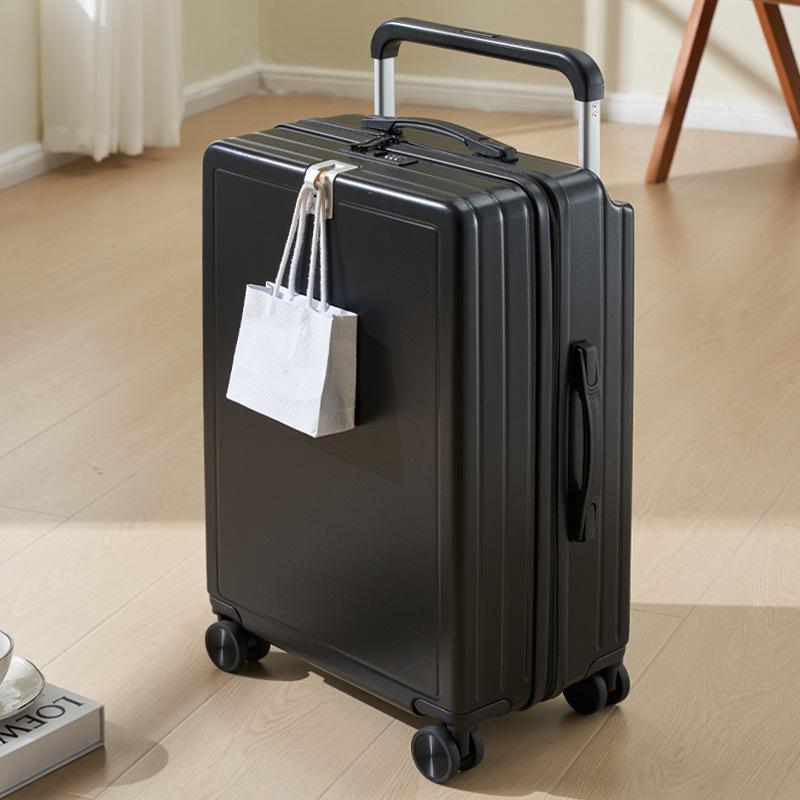 20-Inch Lightweight Carry-On Suitcase with Wide Handle & Silent Wheels, Combination Lock, Unisex Travel Companion