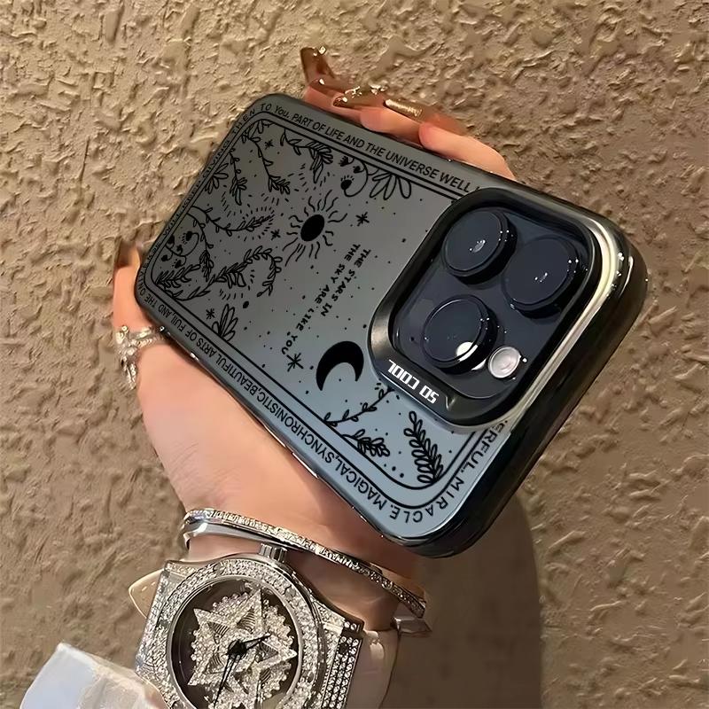 Fresh Moon Star Phone Case For IPhone 17 16 Pro Max 15 14 13 12 11 Pro Max Mini SE XS XR Anti Fall Matte Back Cover