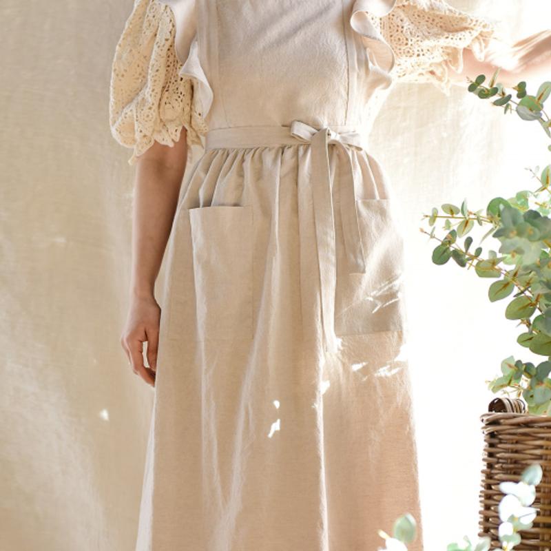 BELLELIFE Washing Basic Ruffle Apron