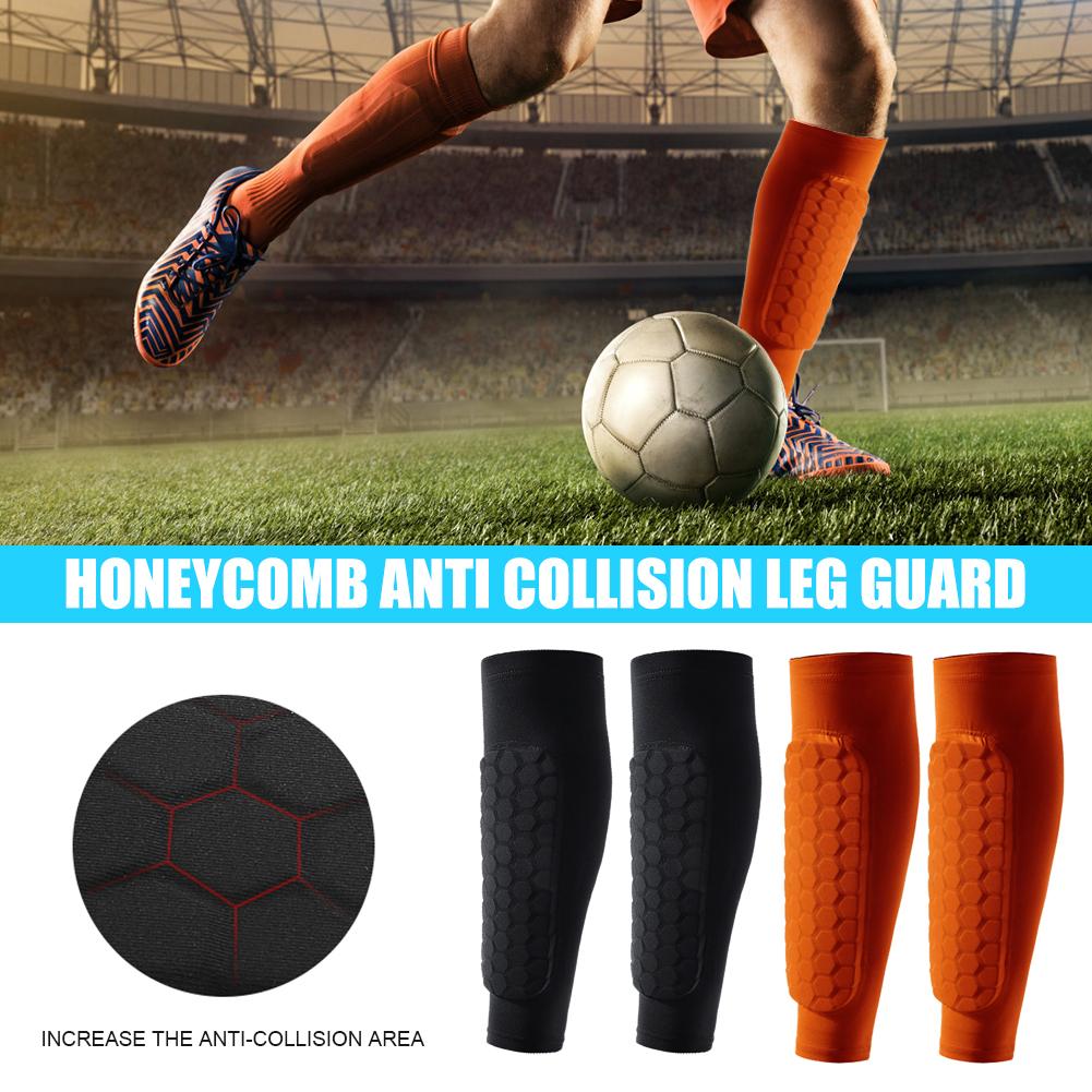 1/2Pcs Sports Soccer Shin Guard Pad For Kids Sleeve Sock Leg Support Football Compression Calf Sleeve Shinguard For Adult Teens 1