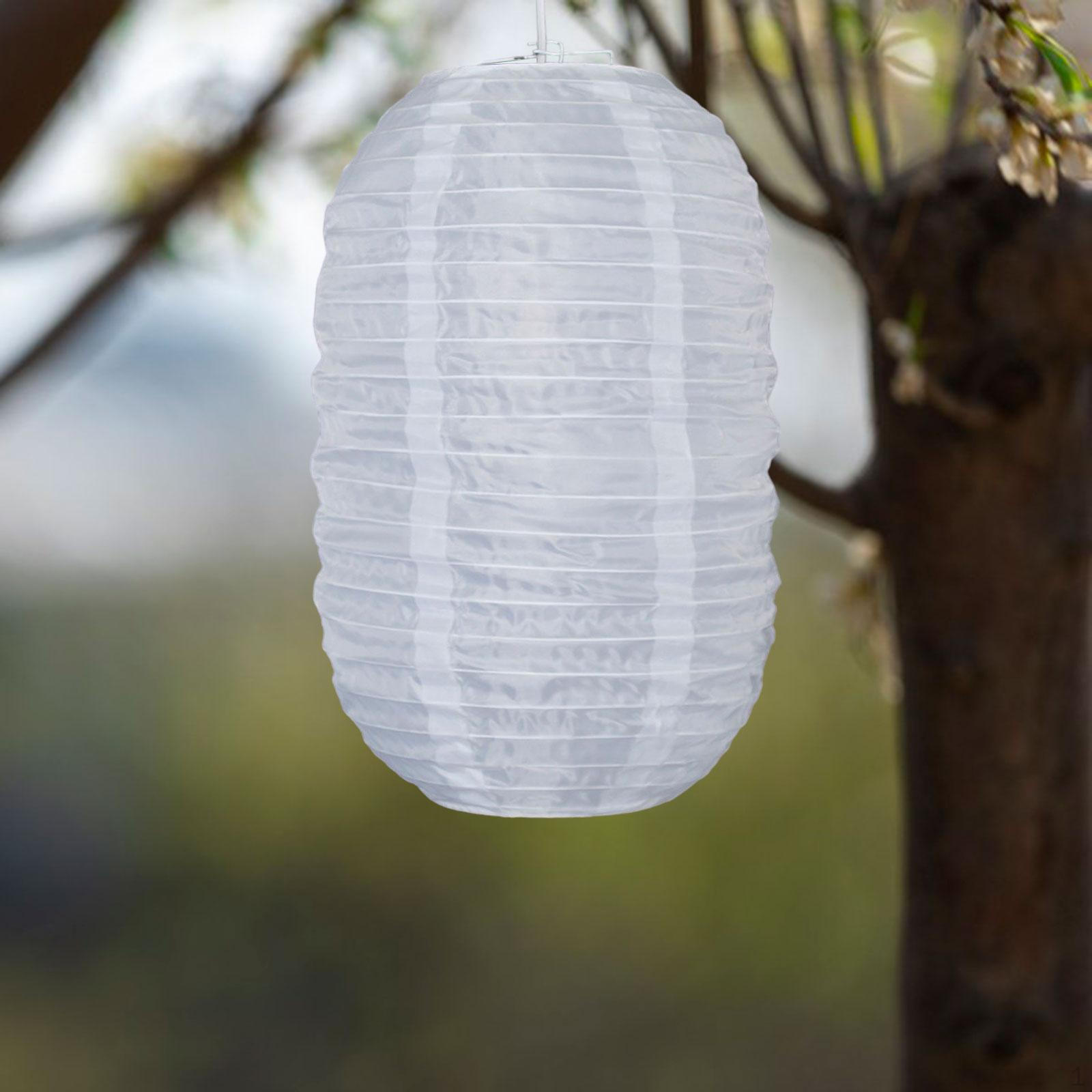 

Outdoor Lantern Shade Classic Lightweight Lamp Elegant Decorative Lampshade Hanging Light 24cmx40cm білий