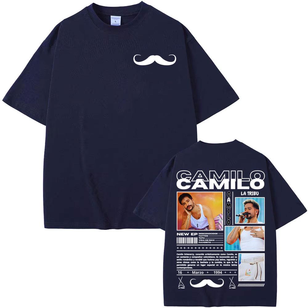 

2025 Summer Rapper Camilo Echeverri Tour Merch Tshirt Male Harajuku Hiphop Fashion Tshirt Casual Cotton Shortsleeved Tshirt 4XL