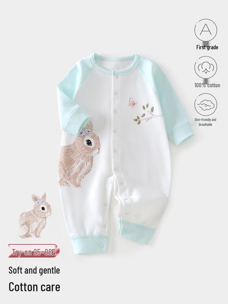 Tagless Pure Cotton Baby Bodysuit Jumpsuit for Newborns - All Seasons
