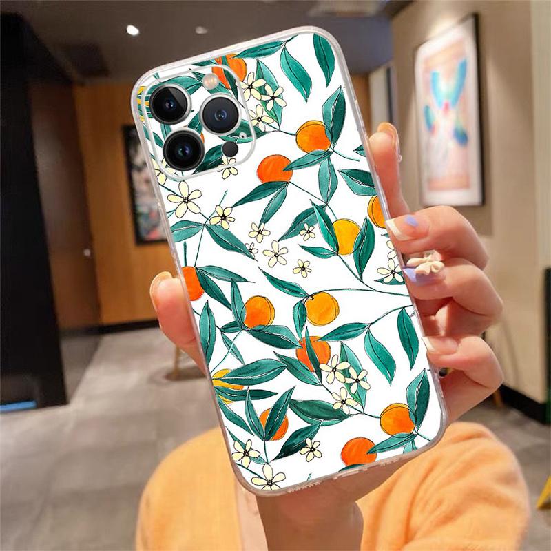 Pouzdro na telefon pro iPhone 14 13 12 11 Pro Max Xs Max Xr X 12mini 14 Plus Se Ovocné pouzdro Funda Capa Cell