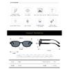 Retro-style, artistic, UV-protective sunglasses, trendy square-frame sunglasses for men and women