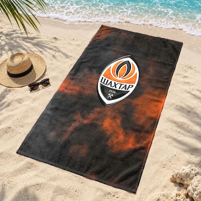 FC Shakhtar Donezk Mikrofaser Strandtuch Schnelltrocknend Sandfrei Leichtgewichtig Strandtücher für Reisen Schwimmen Camping