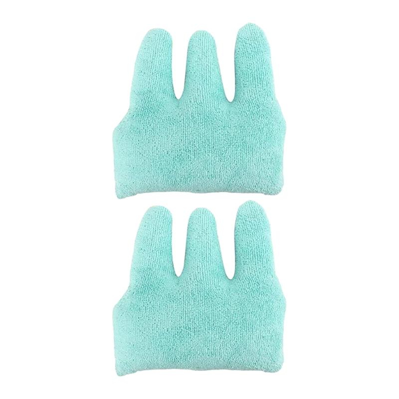 2Pcs Finger Contracture Cushion Hand Exercise Pads Patients Palms Grip Professional Finger Separator Easy to Use зелёный