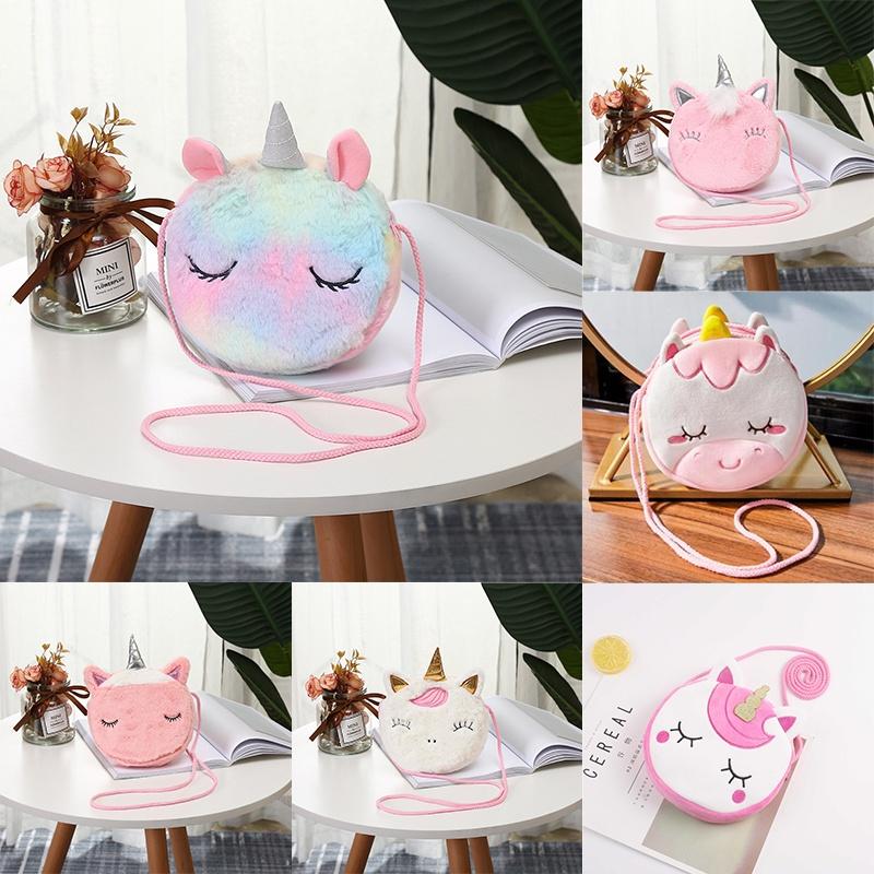 Soft Corduroy Unicorn Purse With Single Strap Ideal For Travel And Outdoor Activities