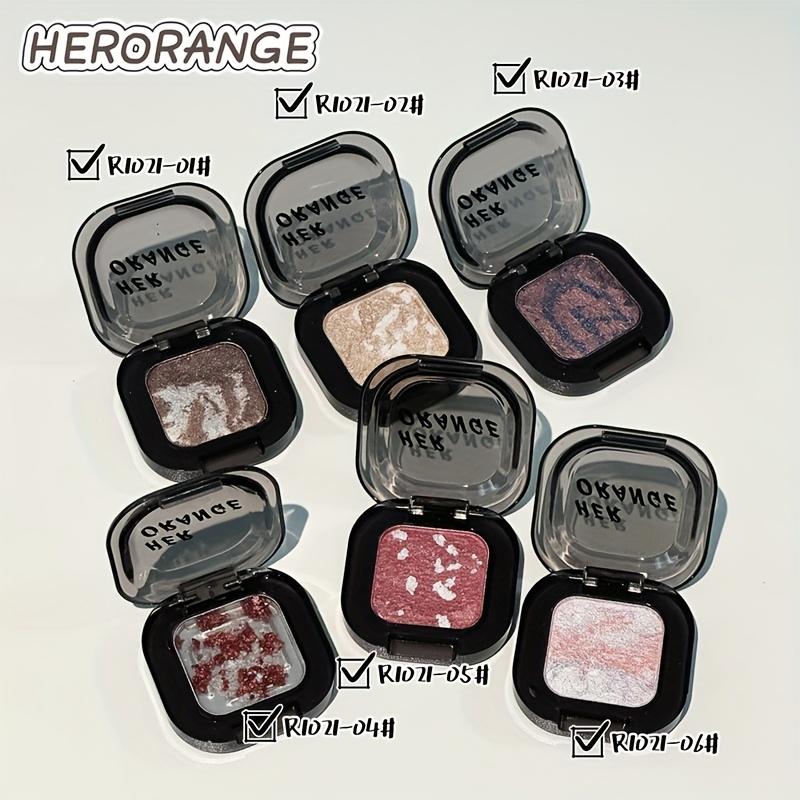 Mini Mashed Potato Monochrome Eyeshadow, Glitter Highlighter Shimmer Palette with Soft Cream Texture Natural Waterproof & Sweat-Proof Eye Makeup