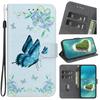 Stand Flip Wallet Case For Honor 7A 8X 8S 8C 9X 200 400 Pro 5G 200 Smart 200 400 Lite Magnetic Flip Painted Pattern Wallet Case