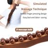1Pcs 31-Bead Wooden Lymphatic Massage Roller – Myofascial Release Tool For Cellulite,Neck,Back & Leg Pain Relief,Body Sculpting