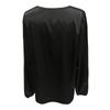 Women's Fashion Casual Solid Color Satin Shirt Casual Pleated Long Sleeve Top
