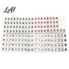 Mahjong-Steine Set 160 Stück/Set Weihnachten Amerikanische Steine 4 Lagen Graviertes Acryl-Set Mah-Jong Liebhaber Anfänger Geschenke Leicht