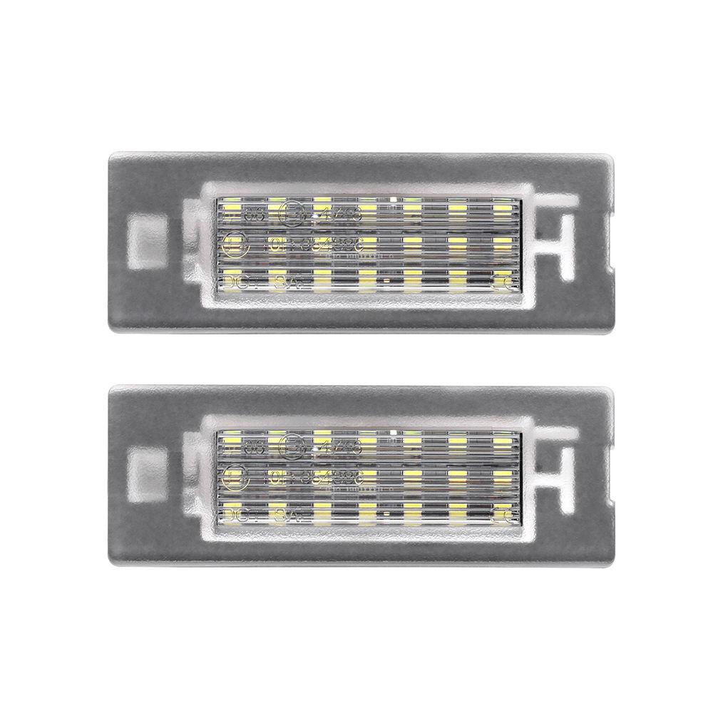 2pcs LED Licence Plate Light Number Plate Light Lamp White For Fiat Panda Mk3 Mk4 Type169 312/319 2003- 71734797 71771501 2pcs