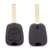 Car Key Case, 1 Car Key Case, Peugeot 307 Key-Qiilu Key Shell, 2 Buttons