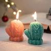 Christmas Wool Gloves Scented Candles Holiday Gifts Instagram Photo Props DIY Creative Incense Candle pillar jars with wholesale